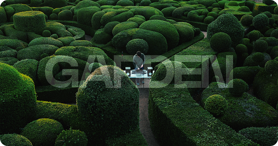 Projet Garden — set DJ dans les jardins de topiaires